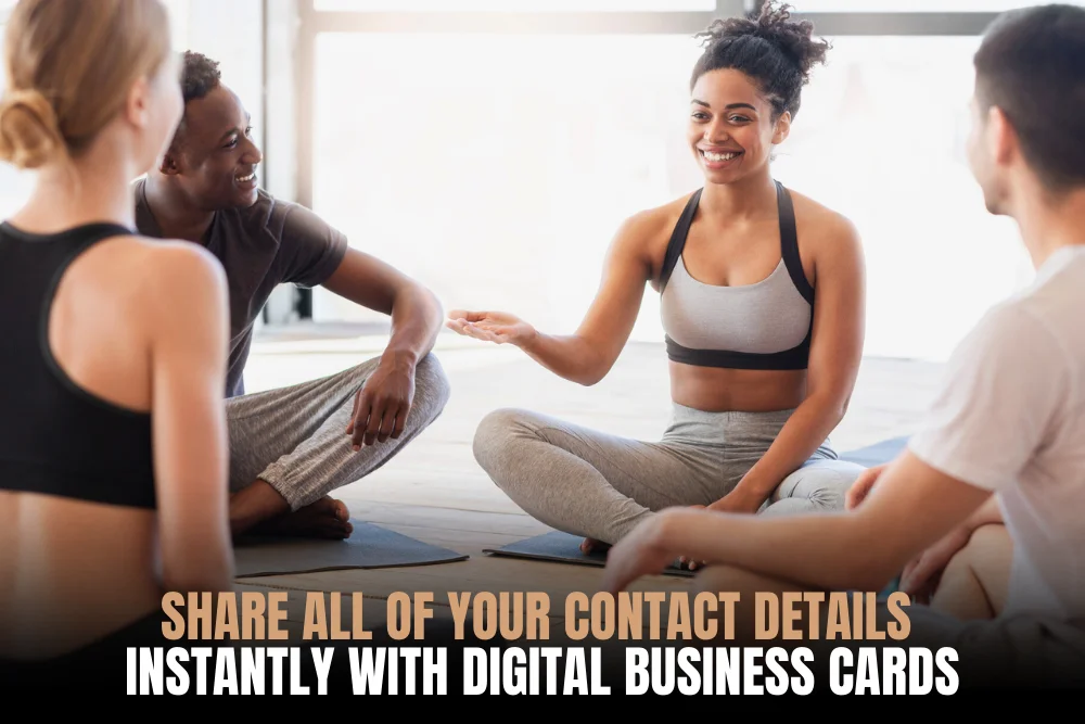 Digital business cards for yoga teachers to share details and attract new clients easily