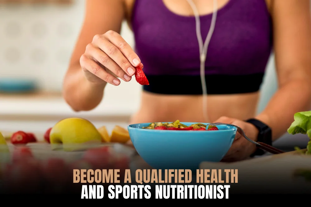 Train as a qualified sports nutritionist to support clients with fitness and yoga goals