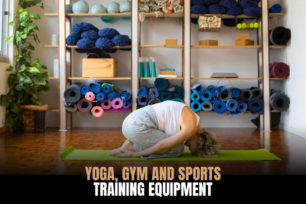 Yoga and gym training equipment for strength, flexibility and effective home workouts
